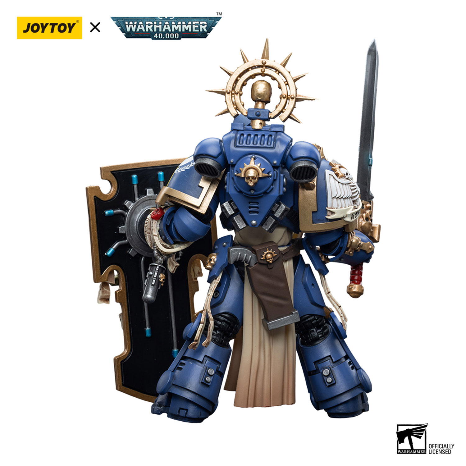 JOYTOYウォーハンマー Primaris Captain レリックシールド Ultramarines Primaris Captain with Relic Shield and Power Sword
