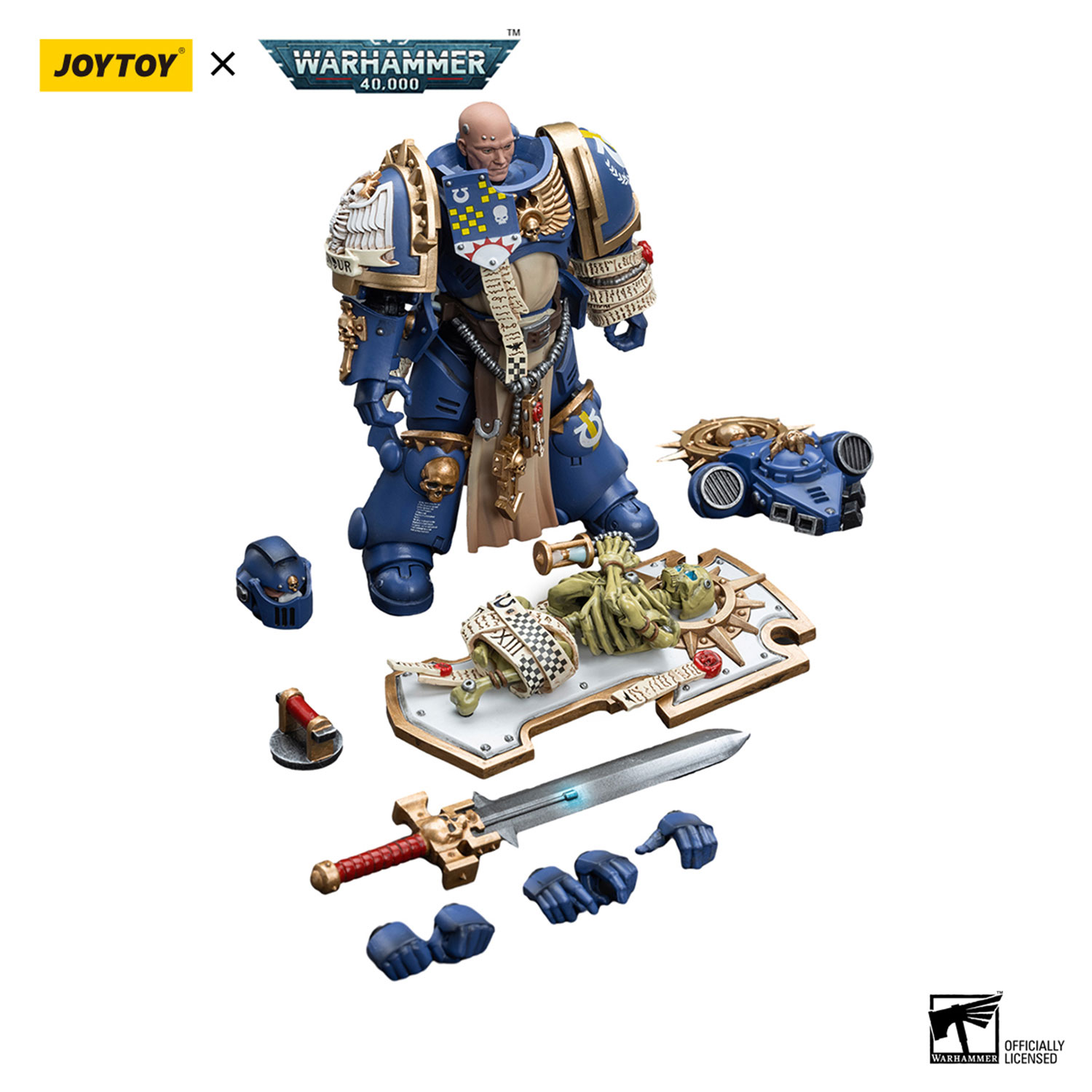 JOYTOYウォーハンマー Primaris Captain レリックシールド Warhammer 40K Ultramarines Primaris Captain (Relic Shield