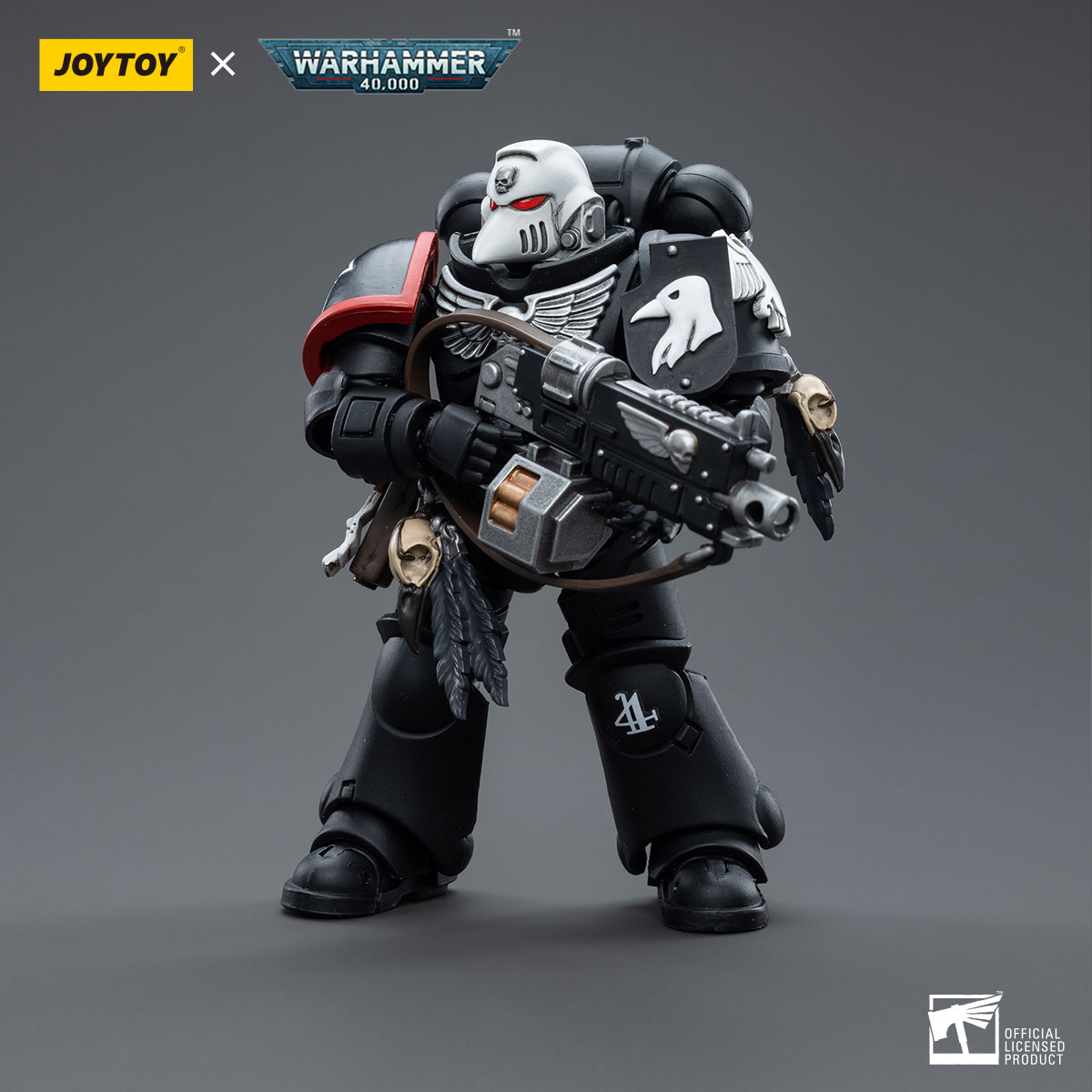JOYTOY Warhammer 40K Action Figure 1/18 – Raven Guard Intercessors Sergente Rychas – Modello Da Collezione Horus Heresy