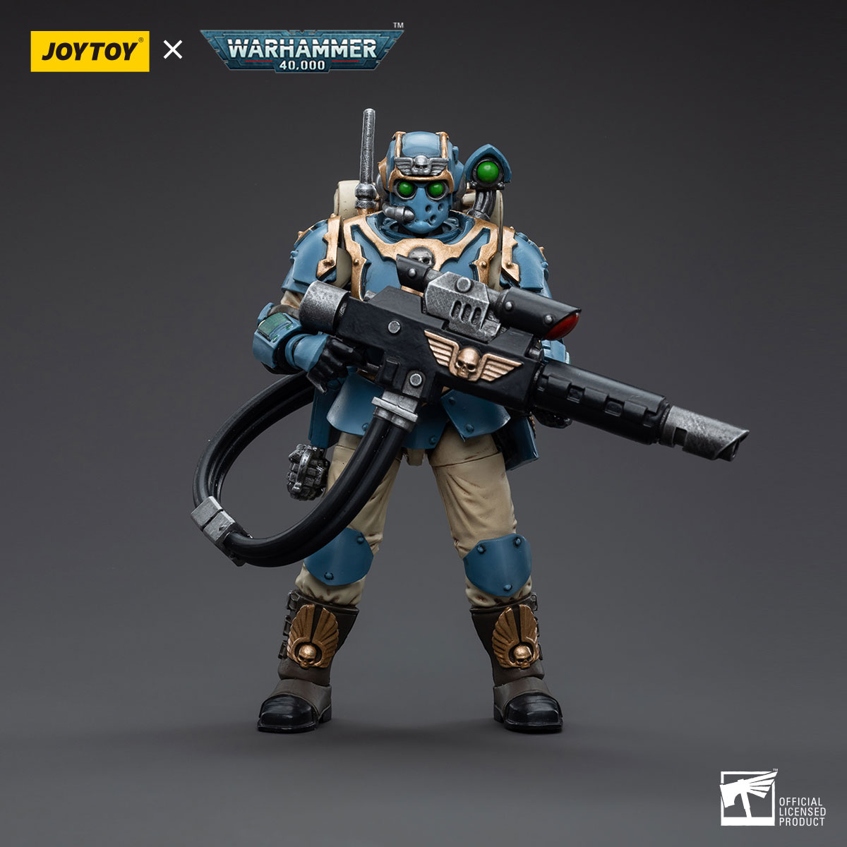 Figurine JoyToy Warhammer 40K – Tempestus Scions Grenadier 1/18, Astra Militarum, Collection Premium