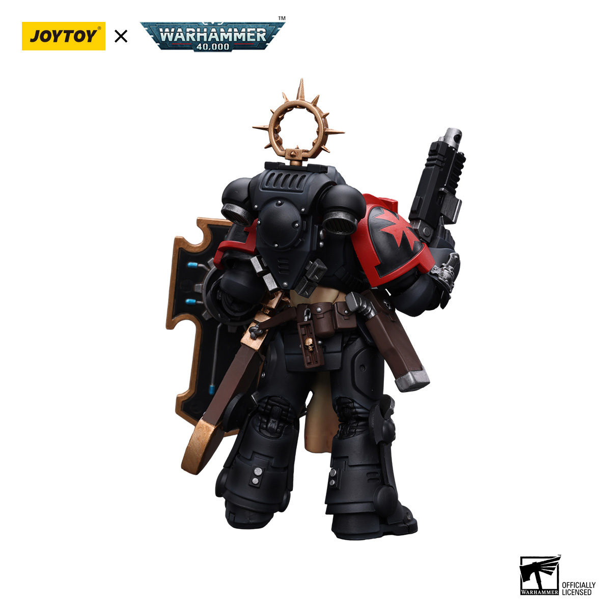 HiPlay JoyToy Warhammer 40K Collectible Figure: Primaris Space Marines Imperial Fists Bladeguard Veteran 1:18 Scale Action Figures JT2771 (Imperial Fists JT2771