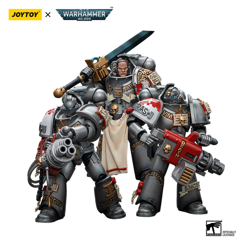JoyToy Source 1/18 Warhammer 40K Grey Knights Strike Squad Grey Knight w/  Psycannon - GunDamit Store