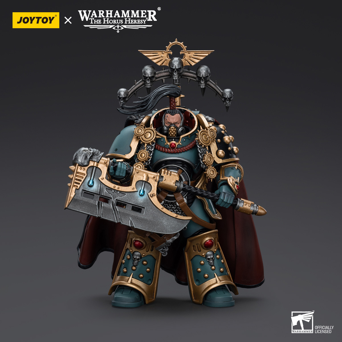 JOYTOY ウォーハンマー40K Legion Praetor 1/18 JOYTOY Sons of Horus Legion Praetor with Power Axe Action Figure