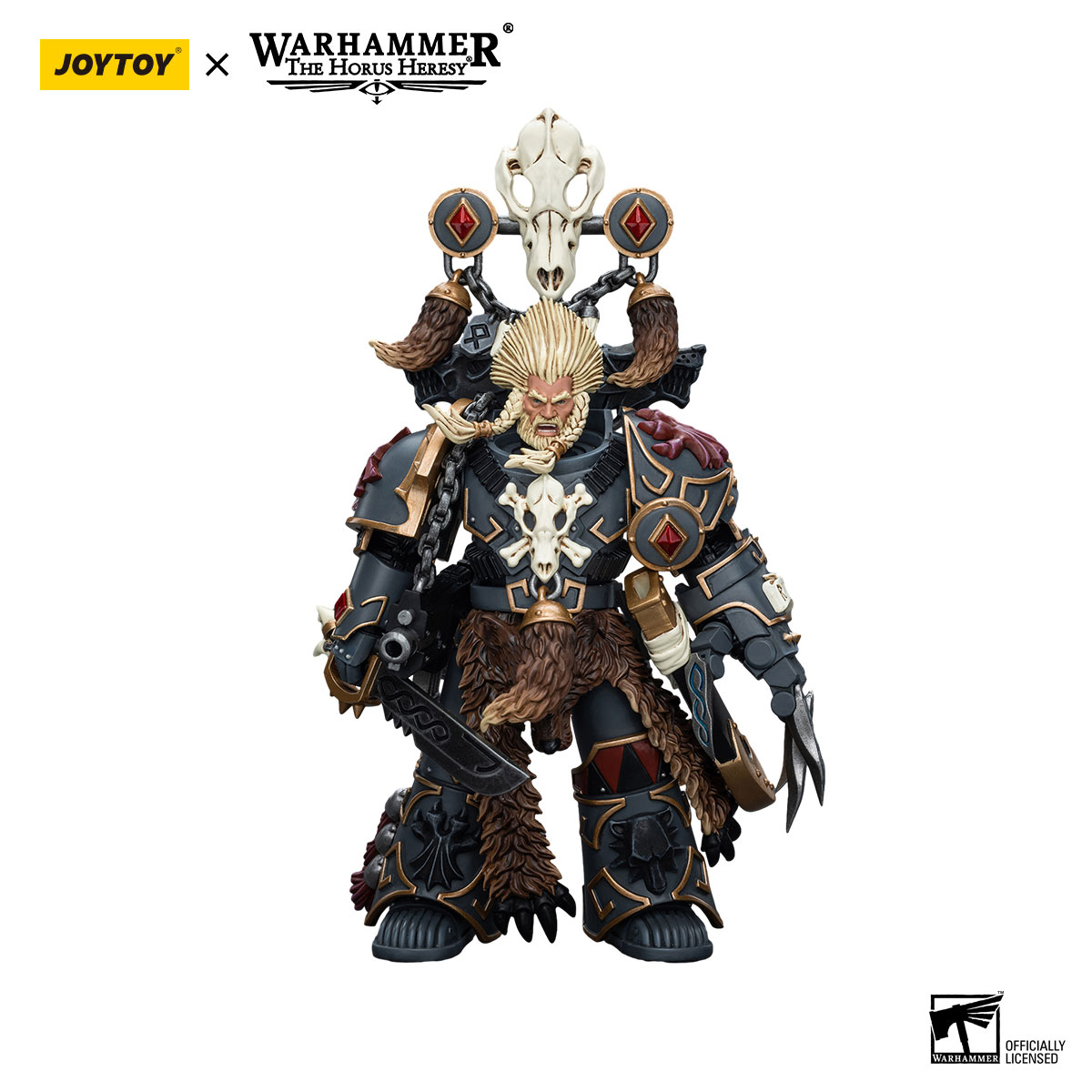 Joytoy ホルス・ヘレシー:スペースウルフ:ゲイゴール・フェルハンド JOYTOY WARHAMMER Space Wolves Geigor Fell-Hand Action Figure