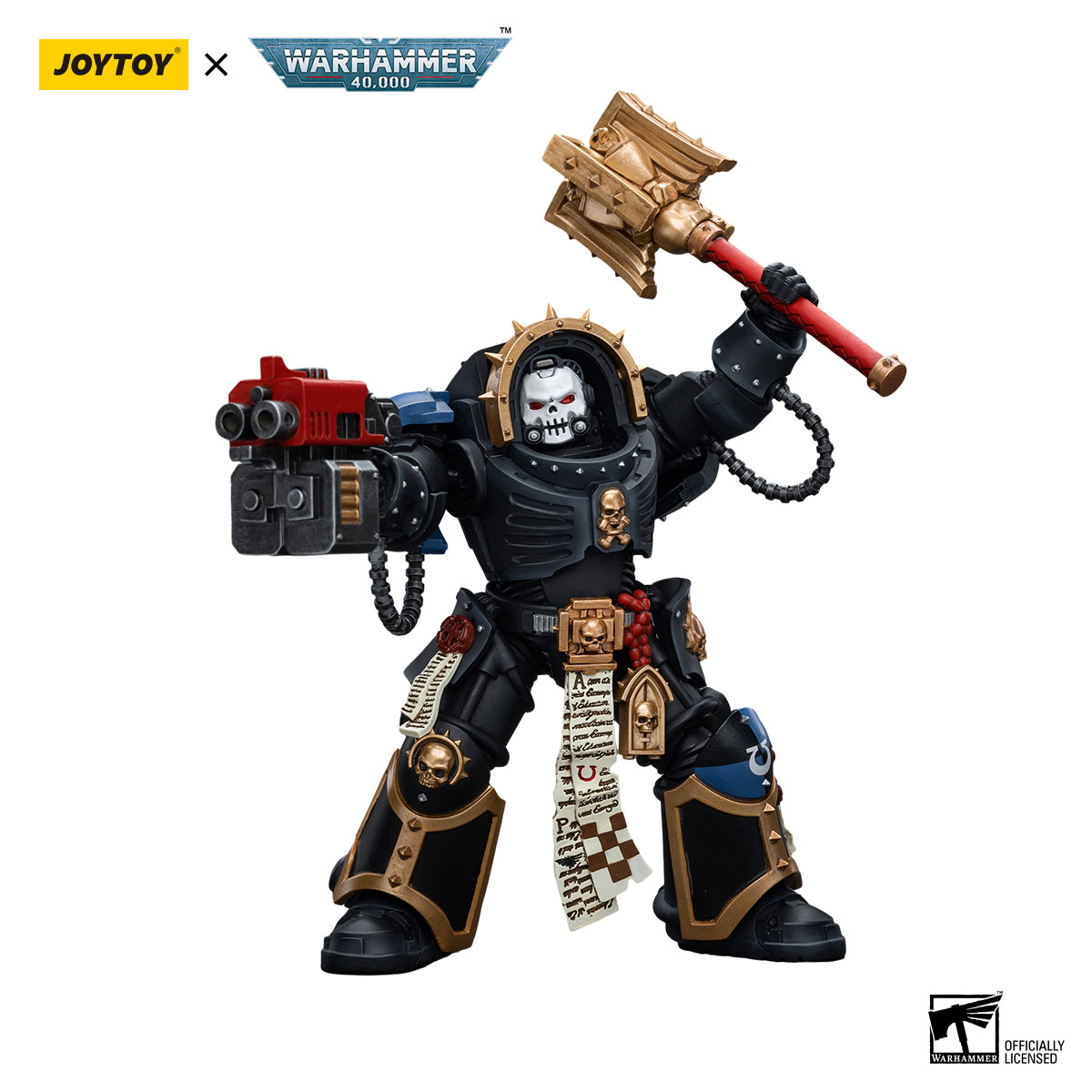 JOYTOY WARHAMMER 40K Ultramarines Chaplain in Terminator Armour