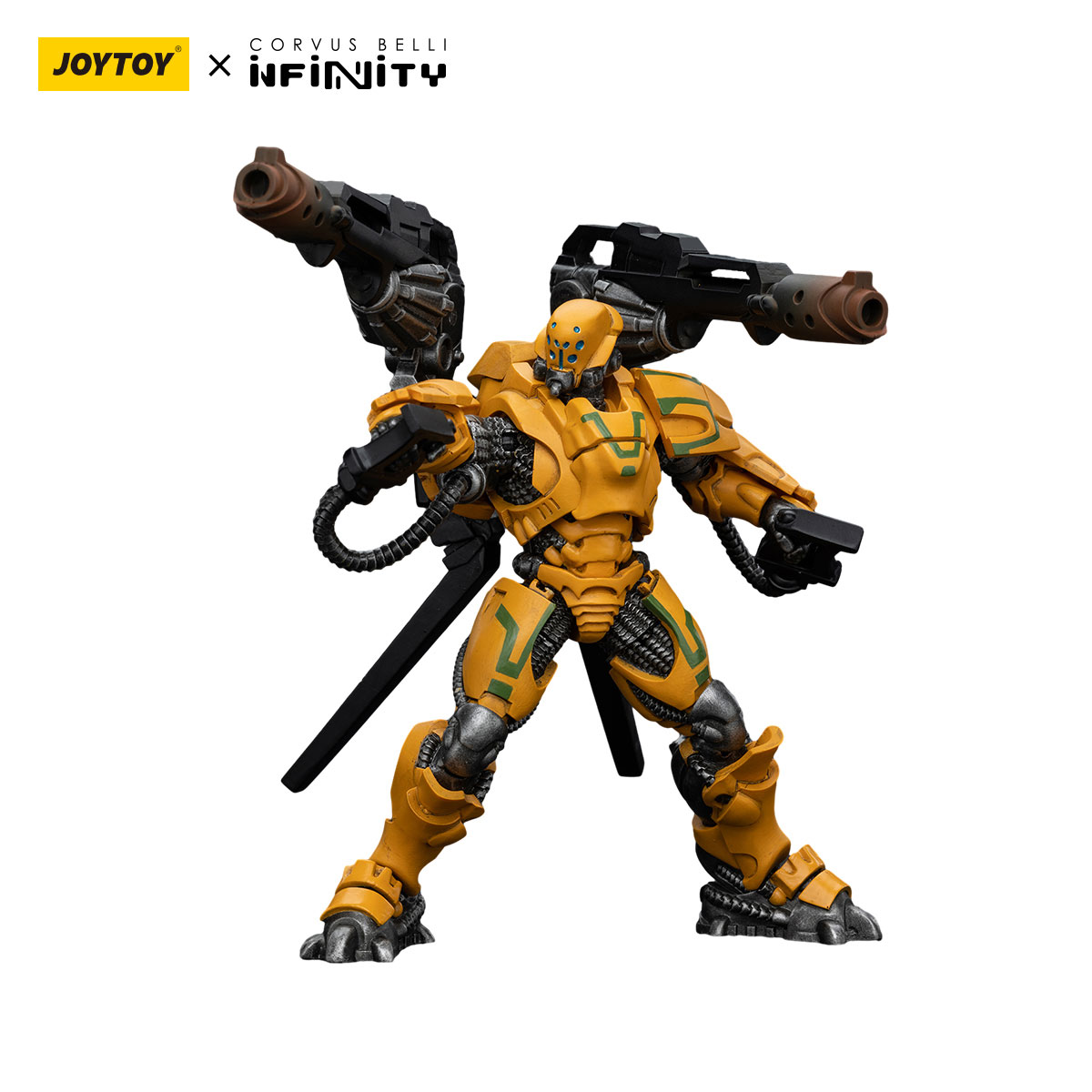 Figura De Acción JOYTOY Yu Jing Shang Ji Invincible-1, Escala 1:18, 10.8 Cm, Con Armas Y Manos Intercambiables