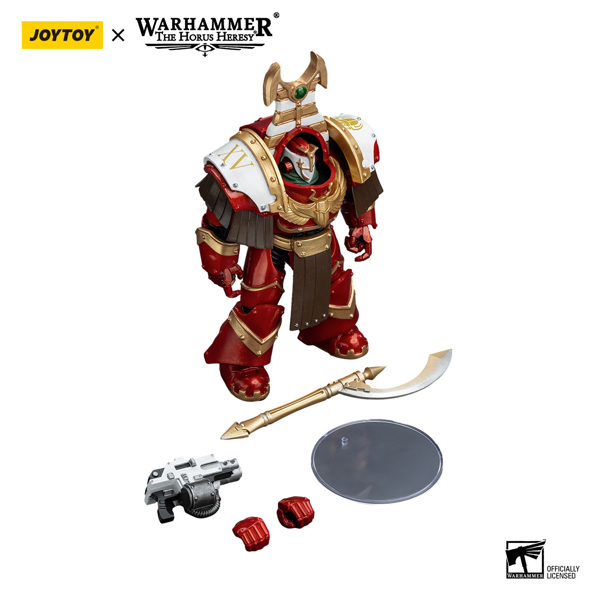 JOYTOY Warhammer - Action figure da collezione in scala 1/18, 13,7 cm, motivo: Thousand Sons Sekhmet Terminator Cabal Sekhmet con armi Combi-Melta e Achea Force