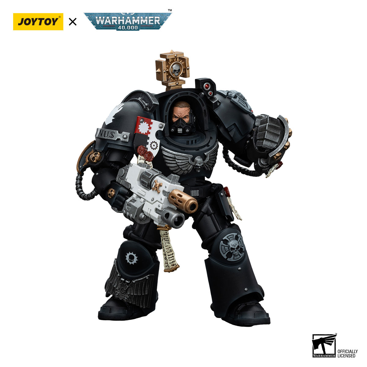 JOYTOY WARHAMMER Iron Hands Captain in Terminator Armour