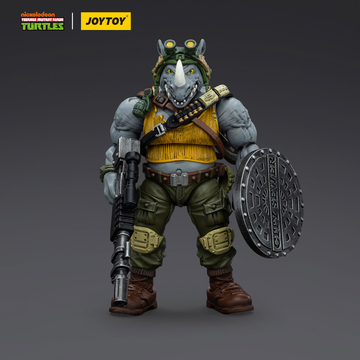 JOYTOY TMNT Rocksteady Action Figure