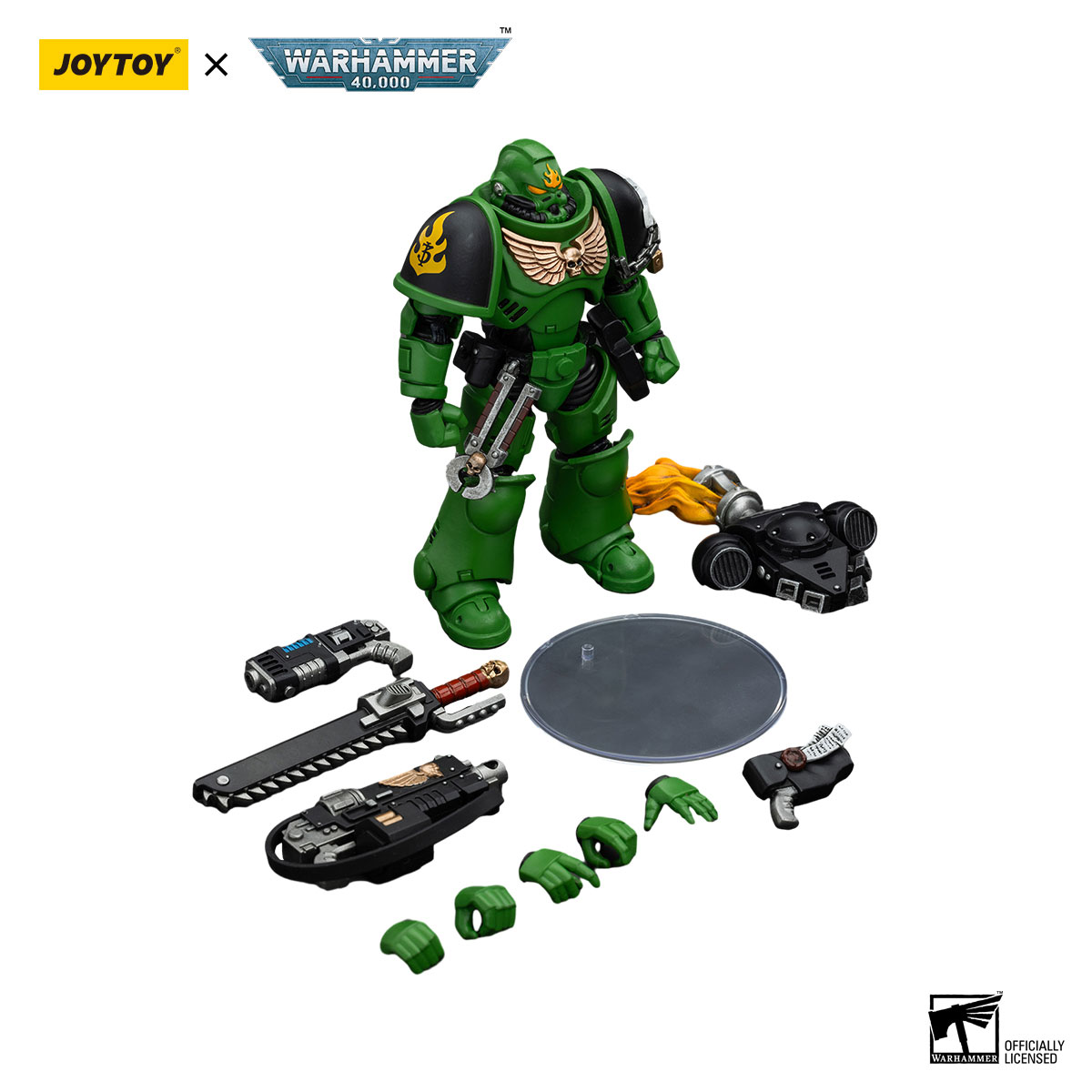 JoyToy Warhammer 40K Salamanders Intercessors Sergeant Tsek'gan