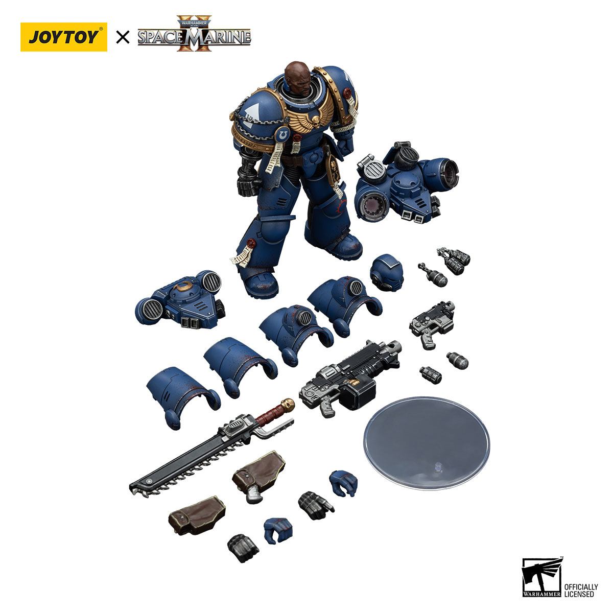 ゲームキャラクター JoyToy Warhammer 40k SM2 Brother Chairon JoyToy WH40K Ultramarines Space Marine 2 Brother Chairon