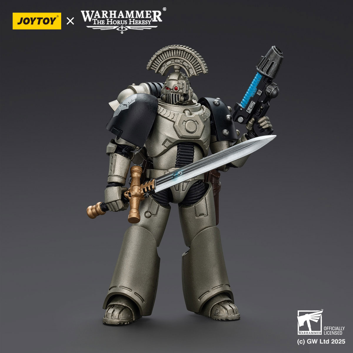Iron Warriors Mkvl Tactical Sergeant with Power Sword and Plasma Pistol