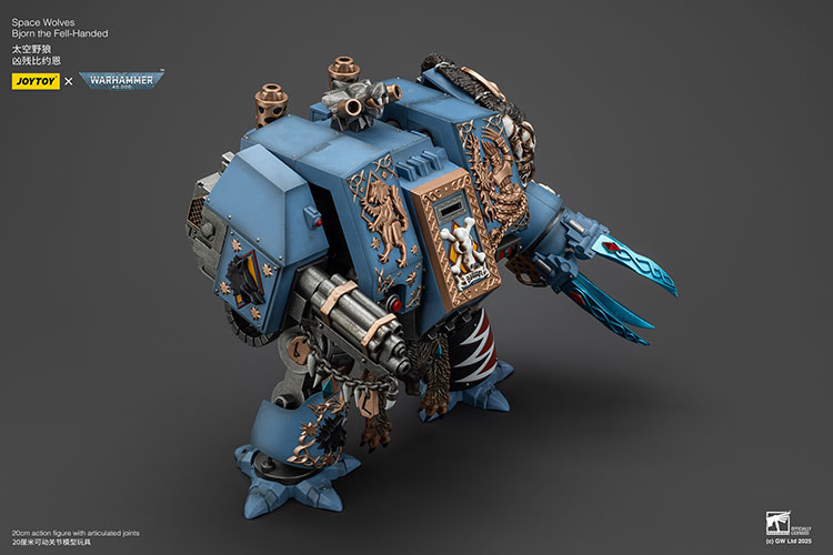 HiPlay JoyToy Warhammer 40K – Space Wolves Bjorn The Fell-Handed, Action Figure In Scala 1:18, 20 Cm, Licenza Ufficiale