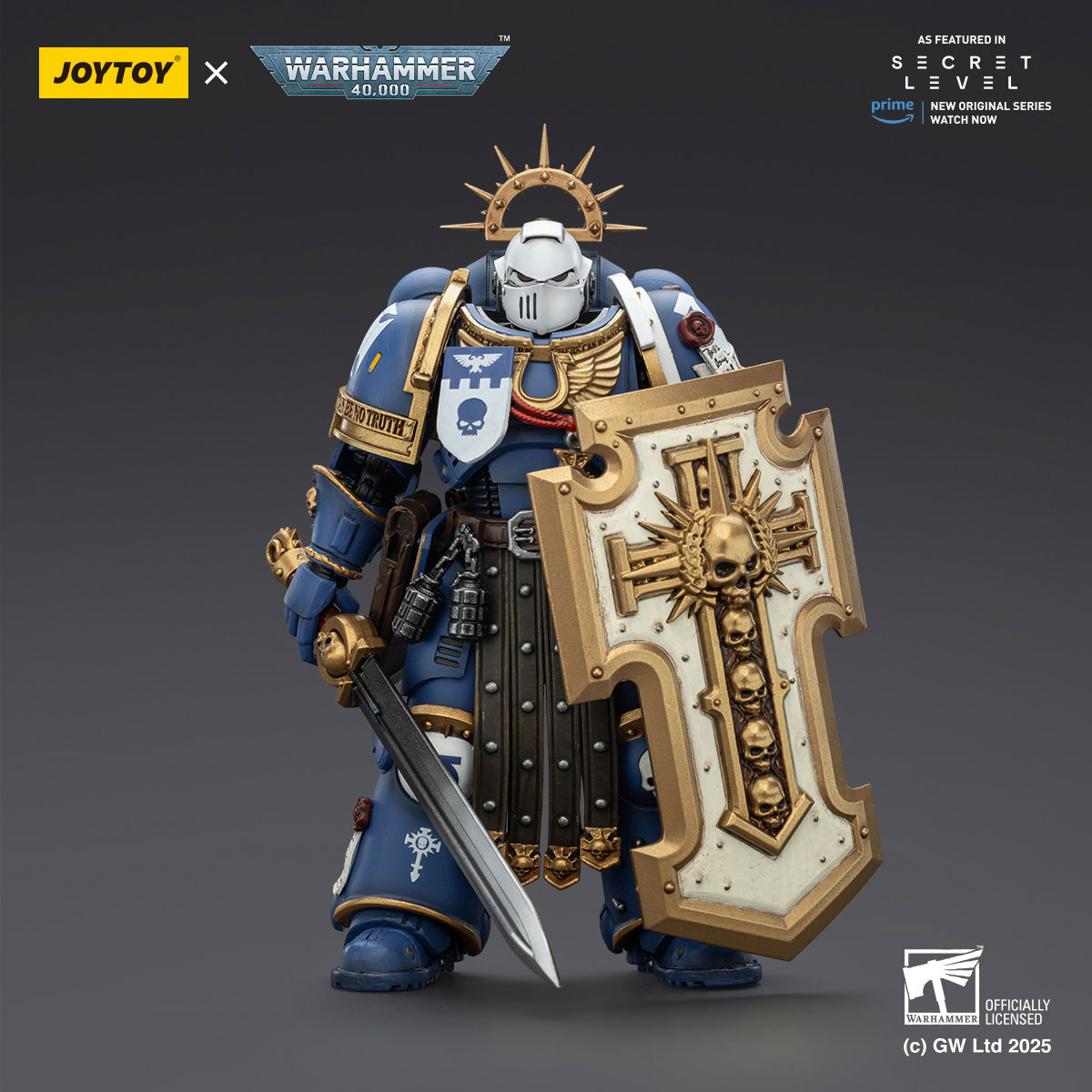 JOYTOY Ultramarines Torvald 1:15 Scale Figure | Warhammer 40k