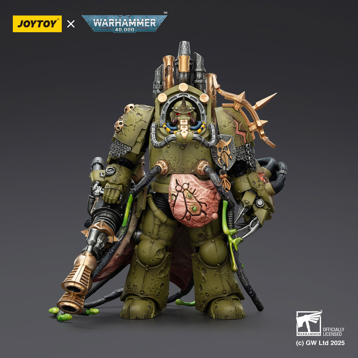 Death Guard Lord of Virulence with Power Fist and Twin Plague Spewer