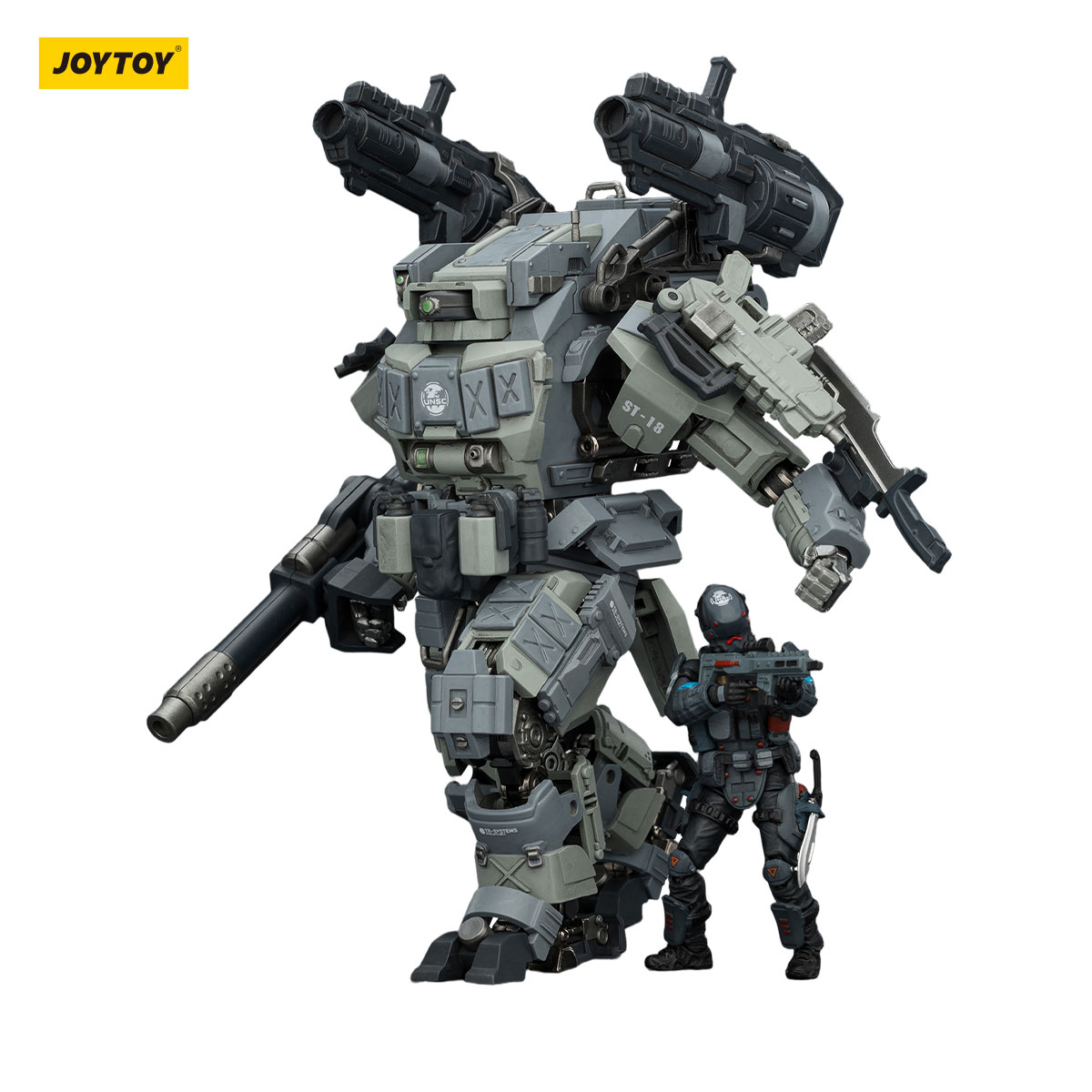JOYTOY APOC Series Bedrock Fury Fire Strike Mech | Dark Source