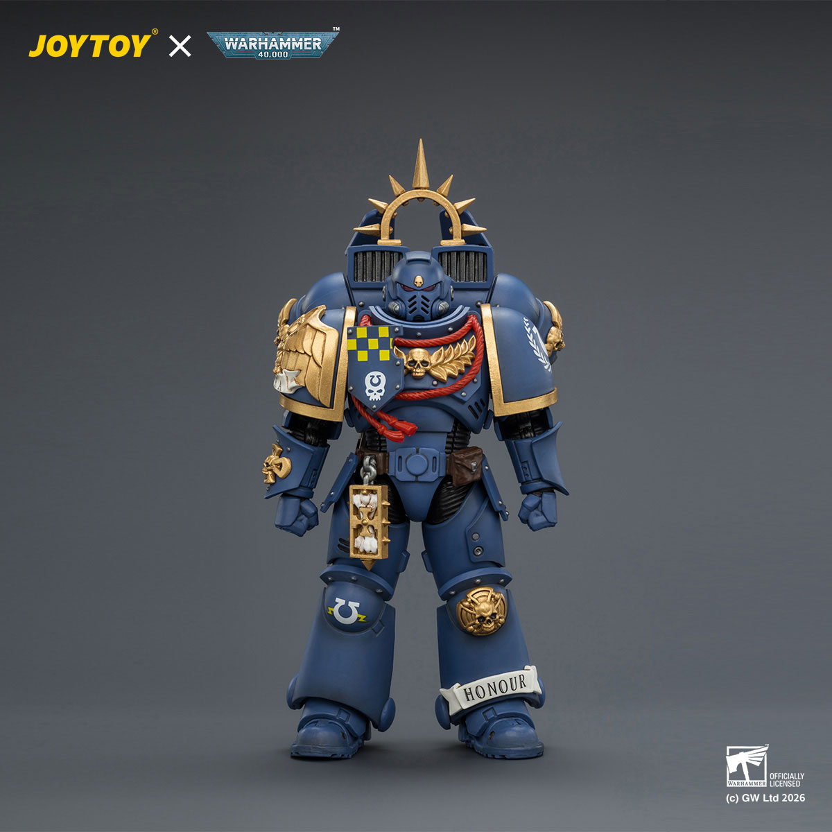 JOYTOY Ultramarines Captain Jump Pack Figure