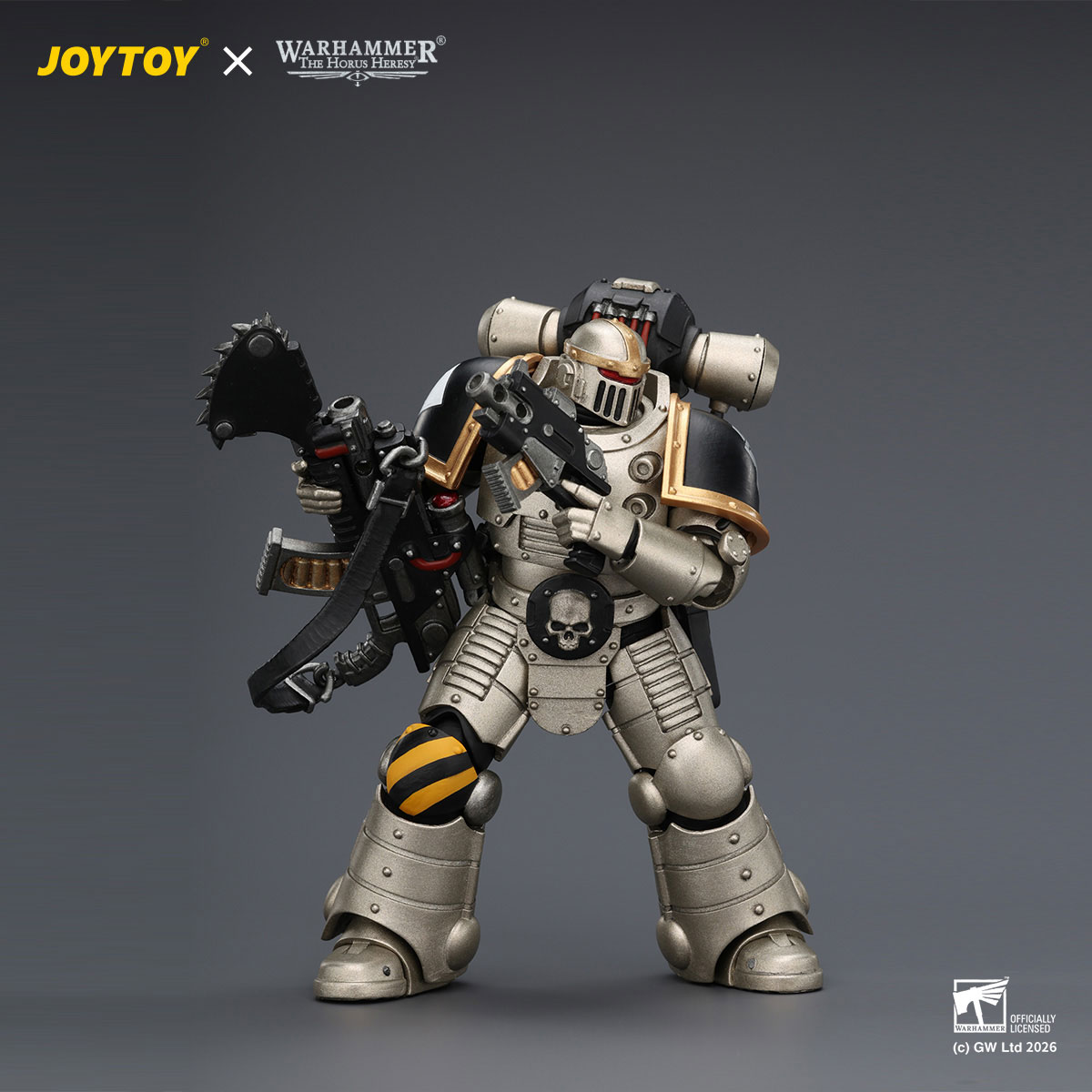Iron Warriors Mkll Legionary 3 with Bolter and Bolt Pistol